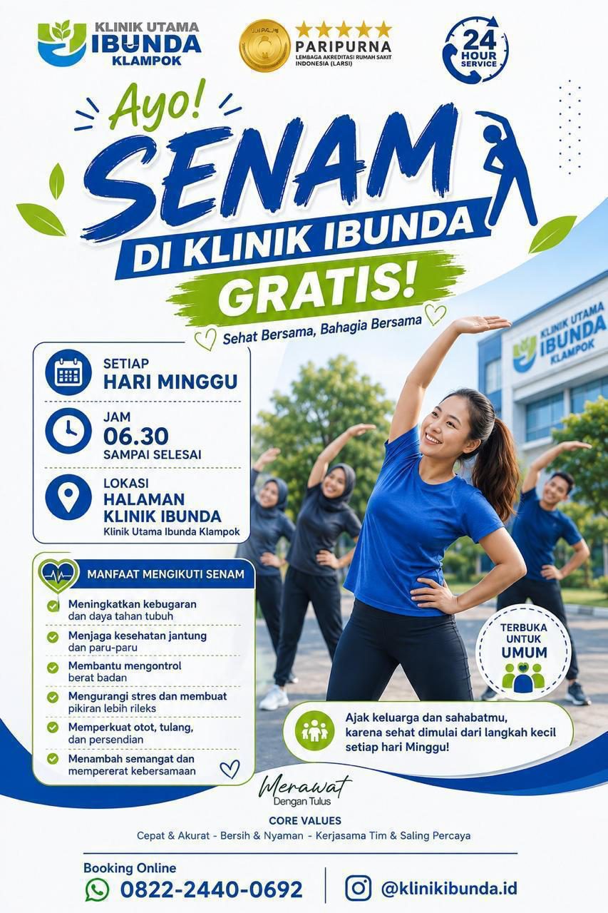 Klinik Ibunda Klampok Ajak Masyarakat Senam Gratis Setiap Hari Minggu